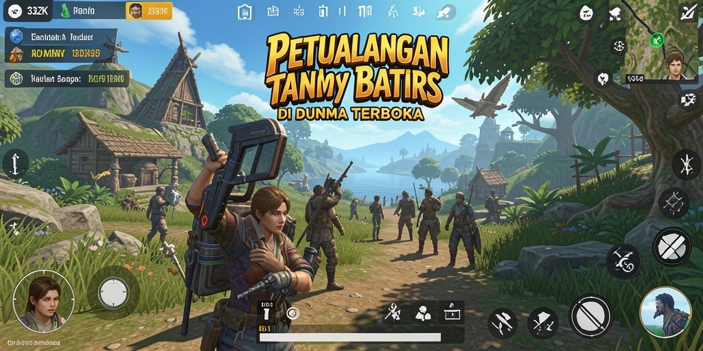 Screenshot permainan 33ZK yang menampilkan eksplorasi dunia terbuka.