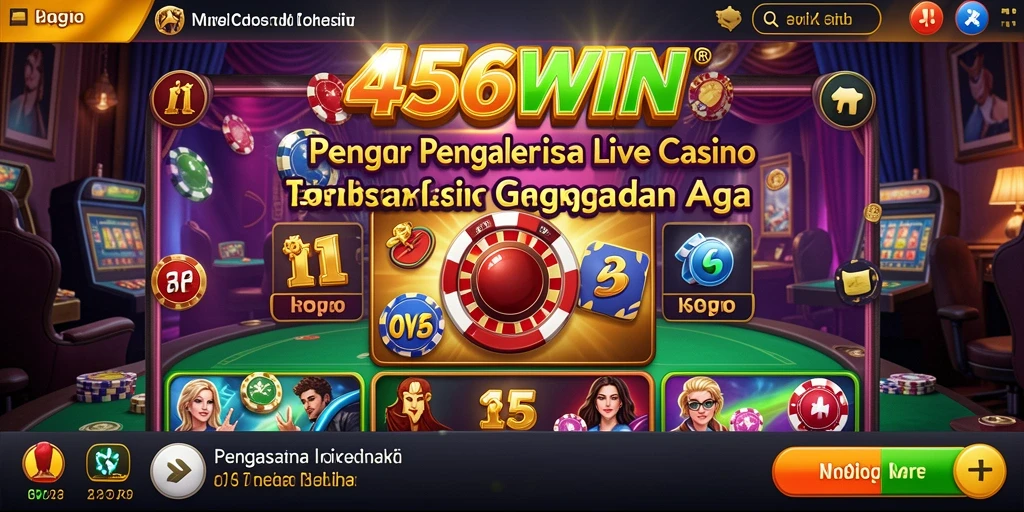 Gameplay mendebarkan Live Casino di aplikasi 456WIN.