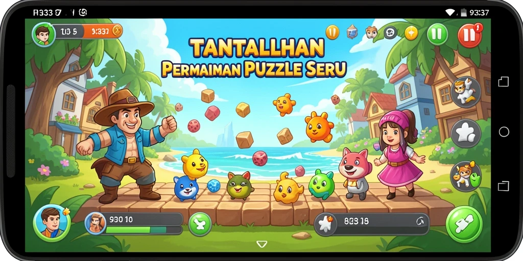 Gameplay seru dalam permainan puzzle 93337 yang menantang.