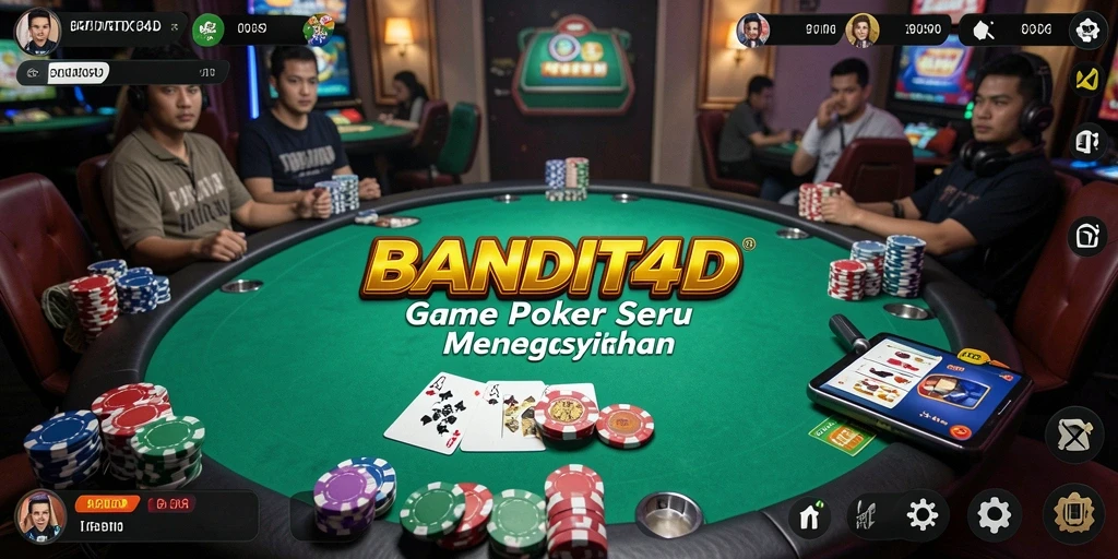 Gameplay seru BANDIT4D yang penuh strategi poker.