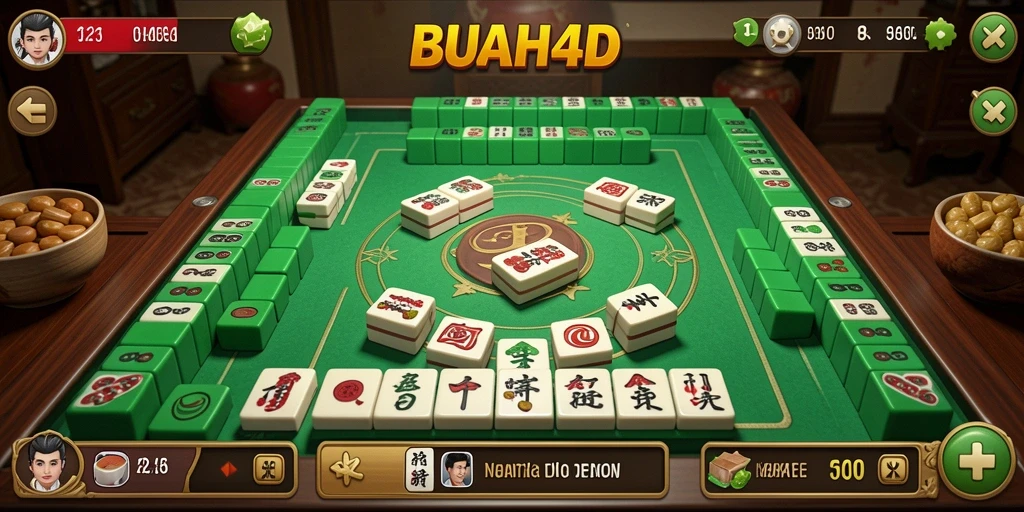 Screenshot gameplay BUAH4D yang menunjukkan keseruan permainan Mahjong.
