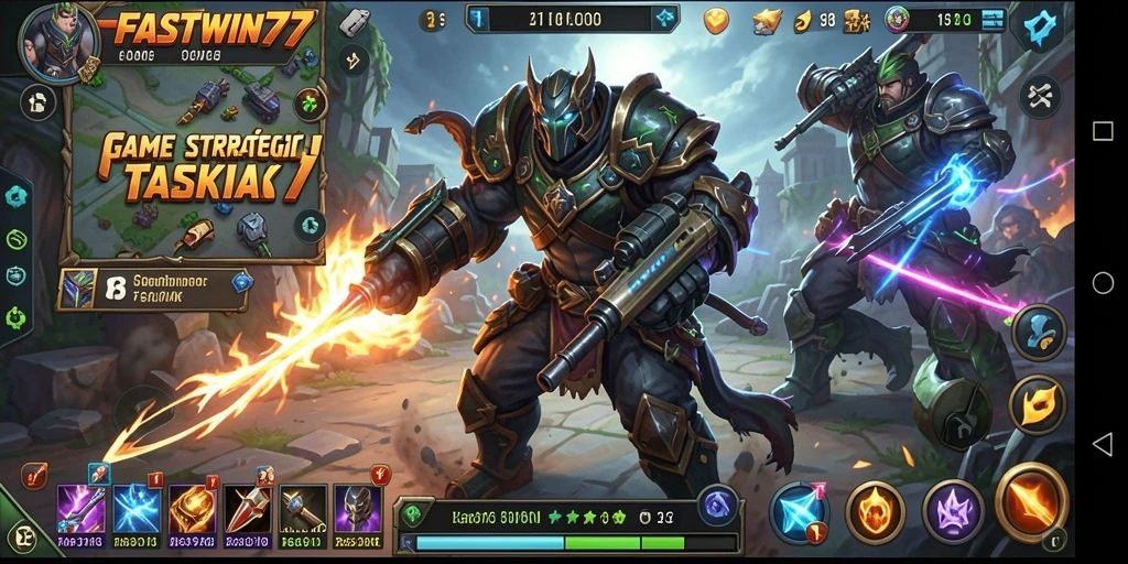 Tampilan gameplay FASTWIN77 yang menegangkan dan penuh strategi.