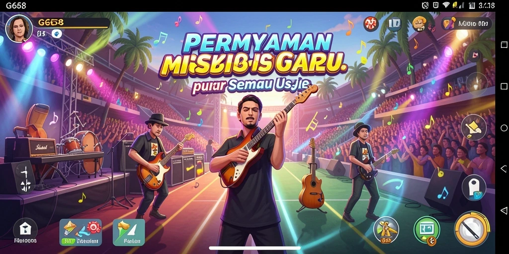 Tampilan gameplay G668 yang penuh semangat dan interaktif.