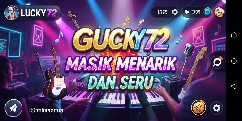 Tampilan gameplay LUCKY72 yang penuh warna dan dinamis.