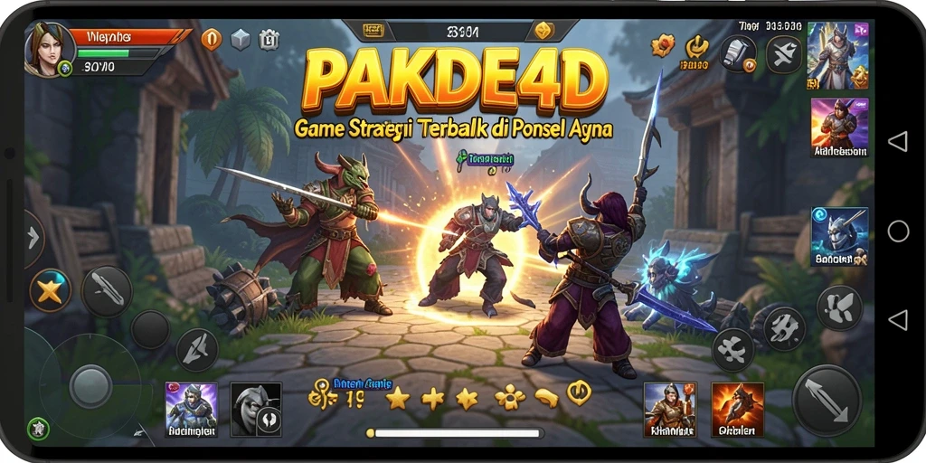 Tangkapan layar dari gameplay PAKDE4D yang menunjukkan strategi mendalam.