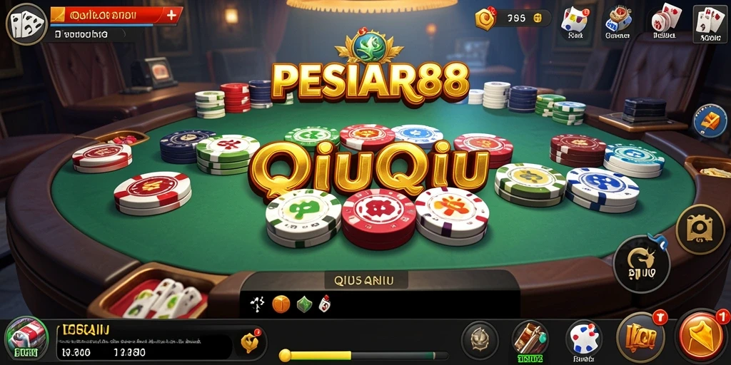 Tampilan gameplay menarik dari game QiuQiu PESIAR88.
