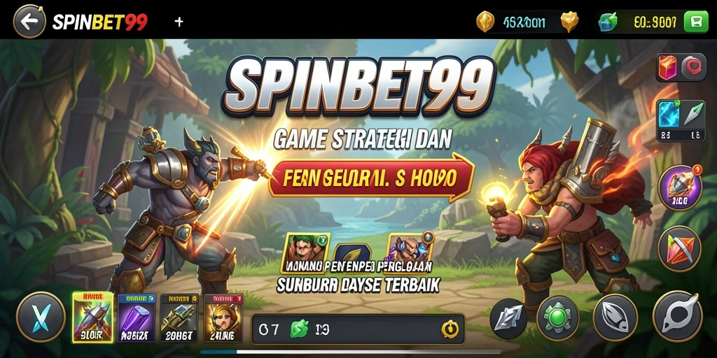 Screenshot gameplay SLG SPINBET99 yang menampilkan strategi dan pembangunan.