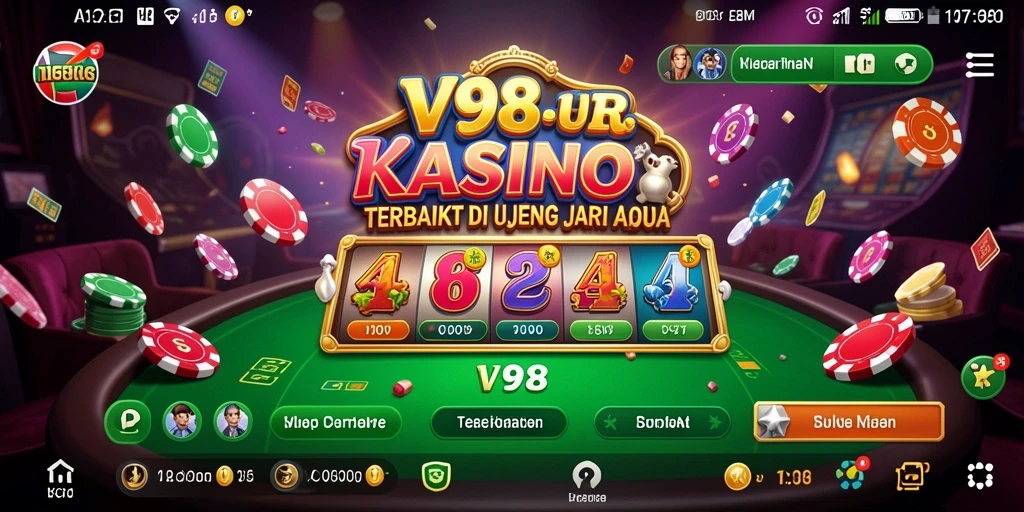 Screenshot gameplay V98 menampilkan aksi seru permainan Kasino.